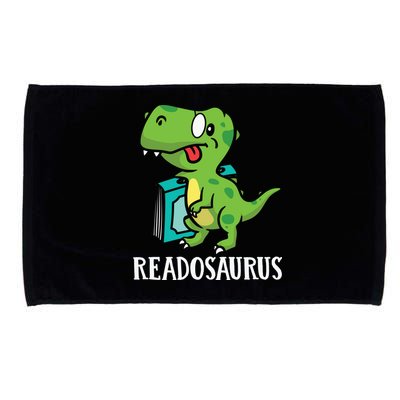 Funny Reading Book Readers Dinosaur Dino Apparel Microfiber Hand Towel