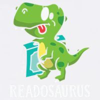 Funny Reading Book Readers Dinosaur Dino Apparel Garment-Dyed Sweatshirt