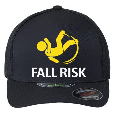 Fall Risk Balance Issues Funny Fall Risk Flexfit Unipanel Trucker Cap