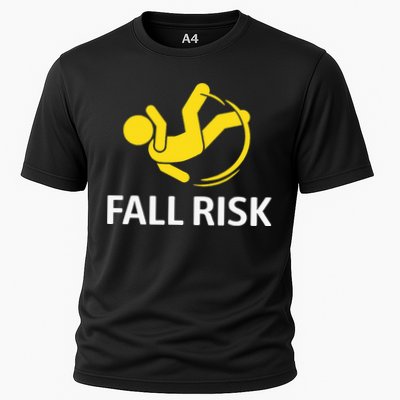 Fall Risk Balance Issues Funny Fall Risk Cooling Performance Crew T-Shirt