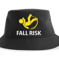 Fall Risk Balance Issues Funny Fall Risk Sustainable Bucket Hat