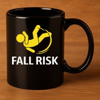 Fall Risk Balance Issues Funny Fall Risk 11oz C Handle Ceramic Mug
