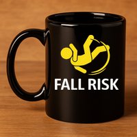 Fall Risk Balance Issues Funny Fall Risk 11oz C Handle Ceramic Mug