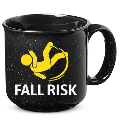Fall Risk Balance Issues Funny Fall Risk 15oz Campfire Ceramic Mug