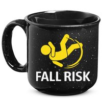 Fall Risk Balance Issues Funny Fall Risk 15oz Campfire Ceramic Mug