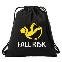 Fall Risk Balance Issues Funny Fall Risk Drawstring Bag