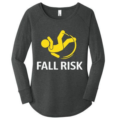 Fall Risk Balance Issues Funny Fall Risk Women's Perfect Tri Tunic Long Sleeve Shirt