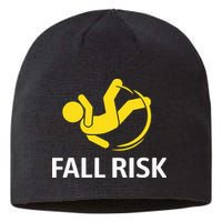 Fall Risk Balance Issues Funny Fall Risk Sustainable Beanie
