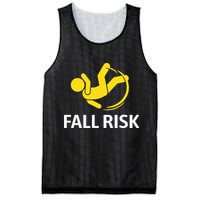 Fall Risk Balance Issues Funny Fall Risk Mesh Reversible Basketball Jersey Tank