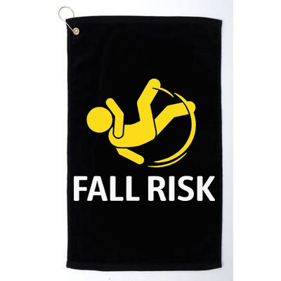 Fall Risk Balance Issues Funny Fall Risk Golf Towel