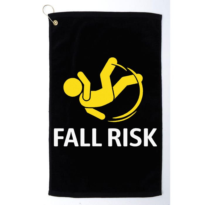Fall Risk Balance Issues Funny Fall Risk Golf Towel