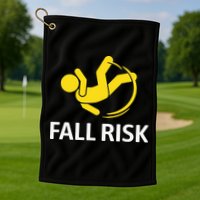 Fall Risk Balance Issues Funny Fall Risk Golf Towel