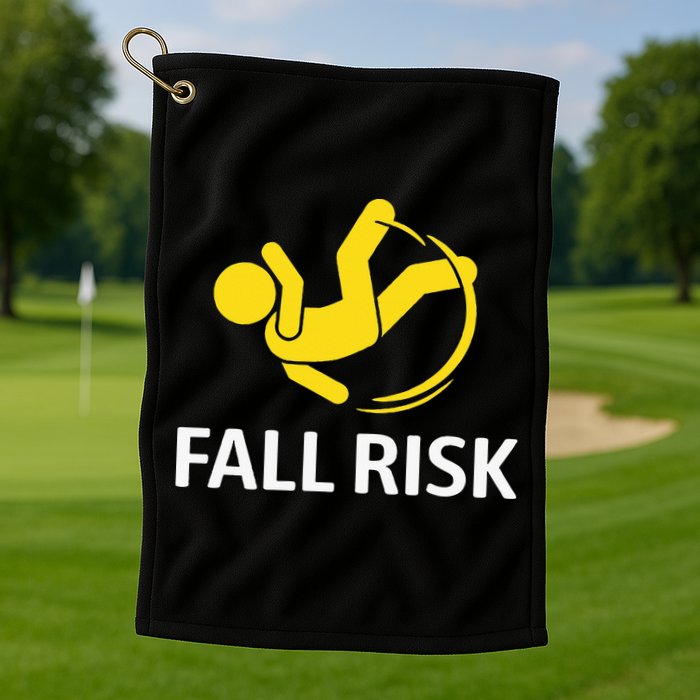 Fall Risk Balance Issues Funny Fall Risk Golf Towel