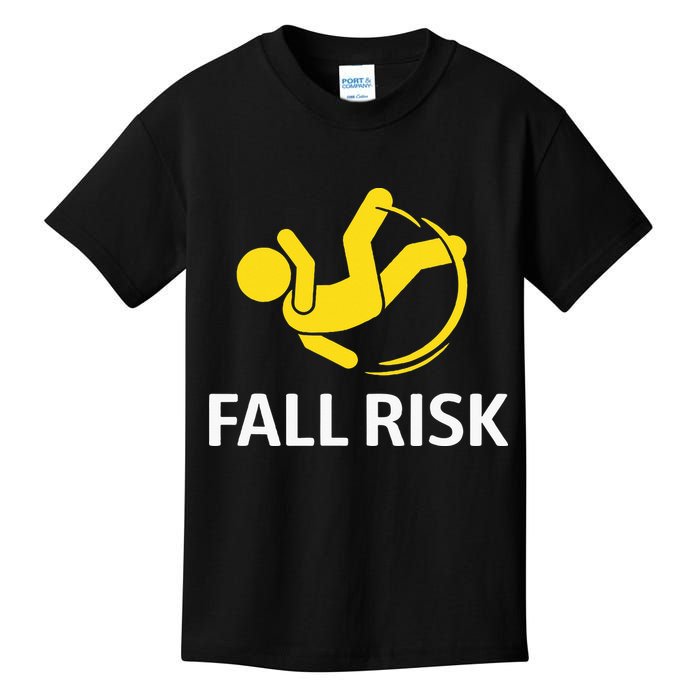 Fall Risk Balance Issues Funny Fall Risk Kids T-Shirt