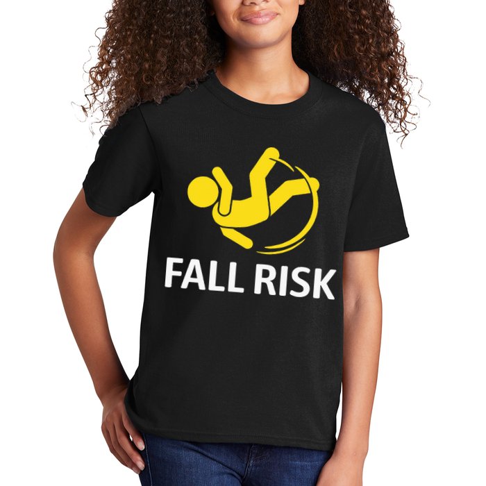 Fall Risk Balance Issues Funny Fall Risk Kids T-Shirt