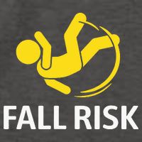 Fall Risk Balance Issues Funny Fall Risk Vector Backpack