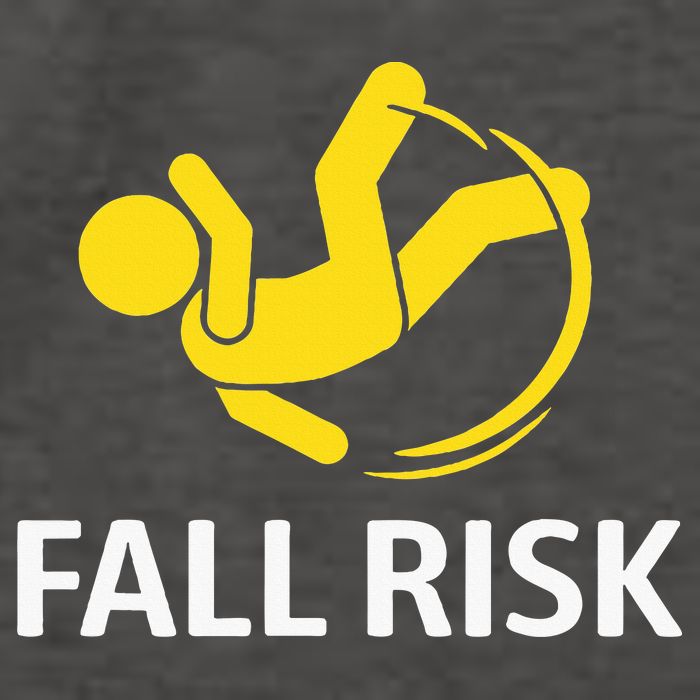 Fall Risk Balance Issues Funny Fall Risk Vector Backpack