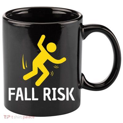 Fall Risk Balance Issues Funny Fall Risk 11oz C Handle Ceramic Mug
