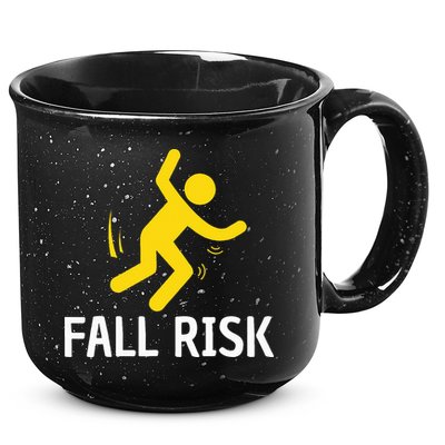Fall Risk Balance Issues Funny Fall Risk 15oz Campfire Ceramic Mug