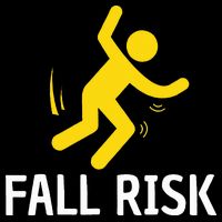 Fall Risk Balance Issues Funny Fall Risk Drawstring Bag