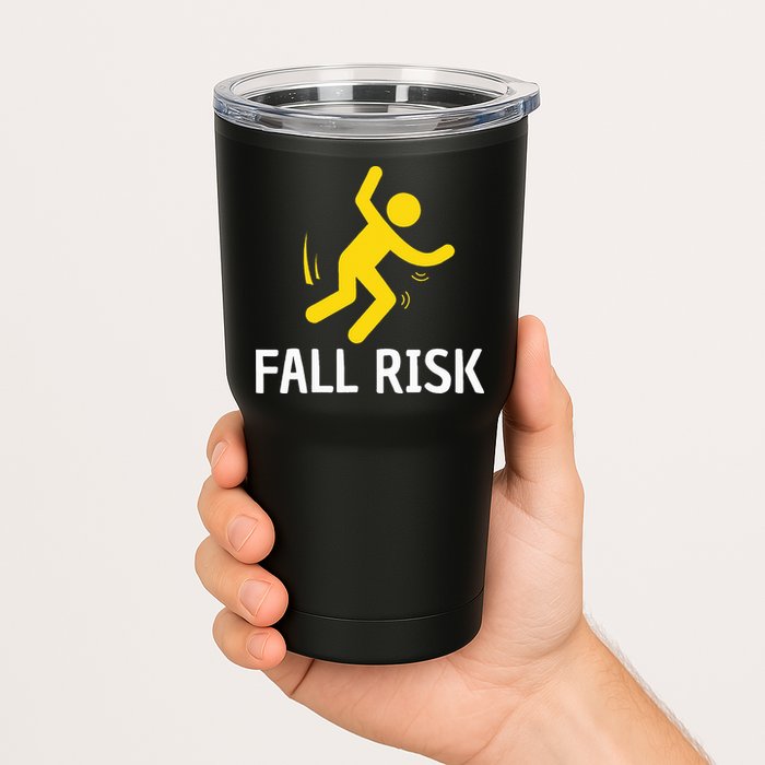 Fall Risk Balance Issues Funny Fall Risk Tumbler