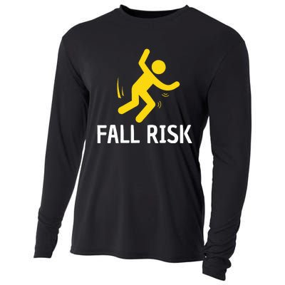 Fall Risk Balance Issues Funny Fall Risk Cooling Performance Long Sleeve Crew