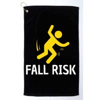 Fall Risk Balance Issues Funny Fall Risk Golf Towel