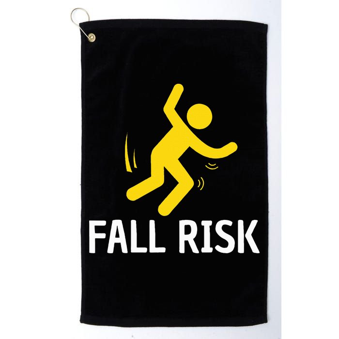 Fall Risk Balance Issues Funny Fall Risk Golf Towel