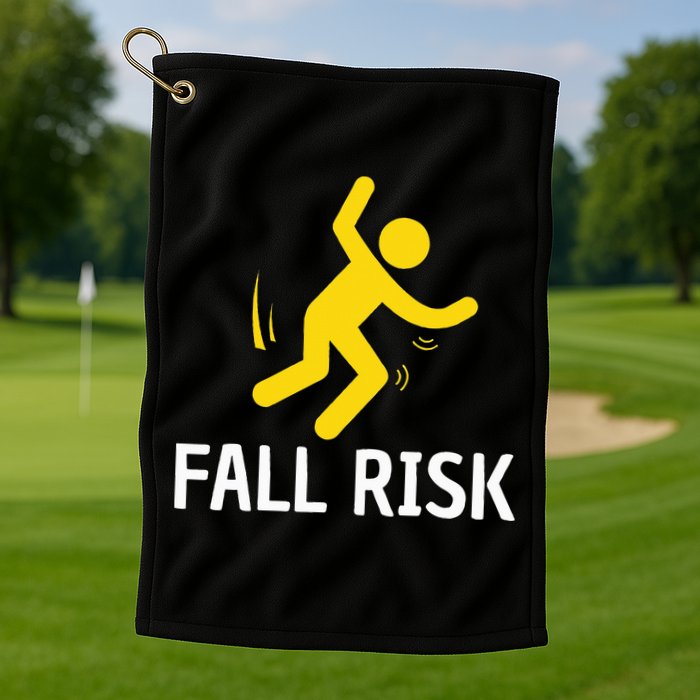 Fall Risk Balance Issues Funny Fall Risk Golf Towel