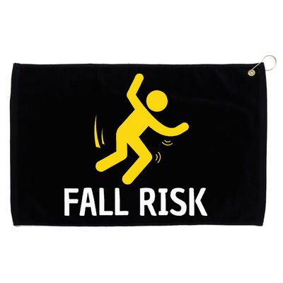 Fall Risk Balance Issues Funny Fall Risk Grommeted Golf Towel
