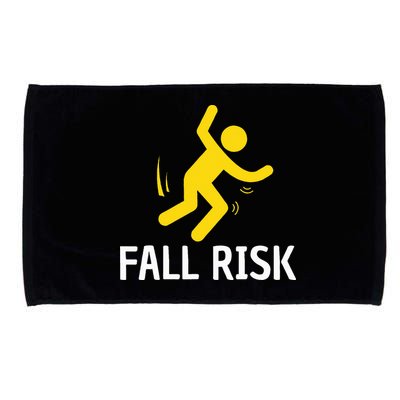 Fall Risk Balance Issues Funny Fall Risk Microfiber Hand Towel