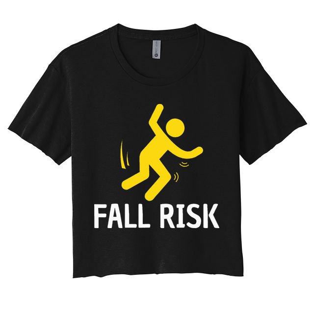 Fall Risk Balance Issues Funny Fall Risk Crop Top