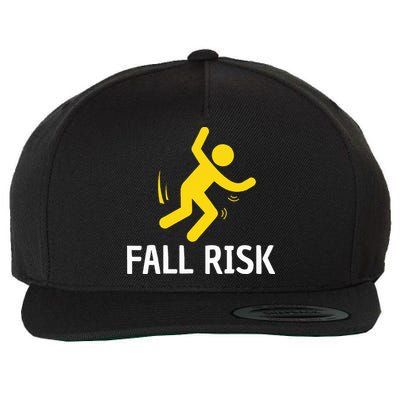 Fall Risk Balance Issues Funny Fall Risk Wool Snapback Cap