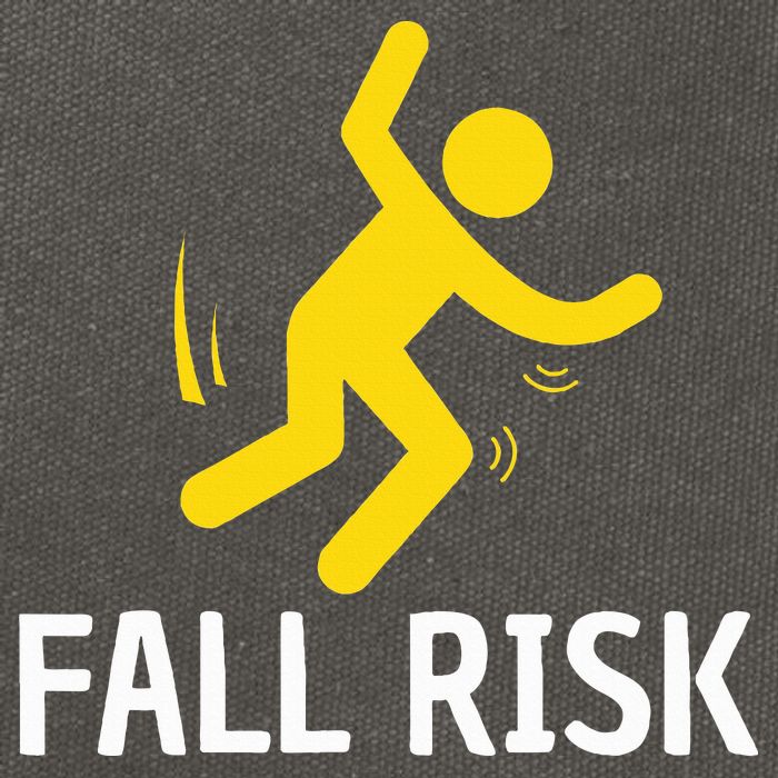 Fall Risk Balance Issues Funny Fall Risk Cotton Canvas Backpack