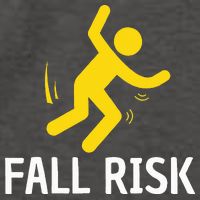 Fall Risk Balance Issues Funny Fall Risk Vector Backpack