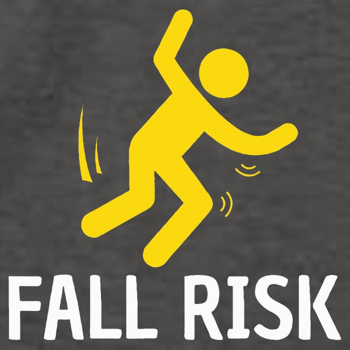 Fall Risk Balance Issues Funny Fall Risk Vector Backpack
