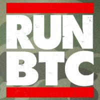 Funny Run BTC Bitcoin Logo Legacy Tie Dye Trucker Hat