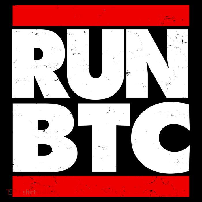 Funny Run BTC Bitcoin Logo Impact Tech Backpack