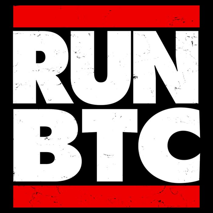 Funny Run BTC Bitcoin Logo Backpack