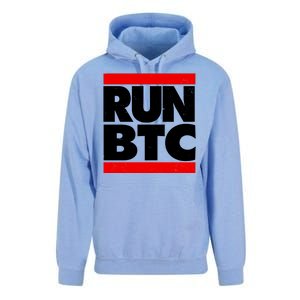 Funny Run BTC Bitcoin Logo Unisex Surf Hoodie