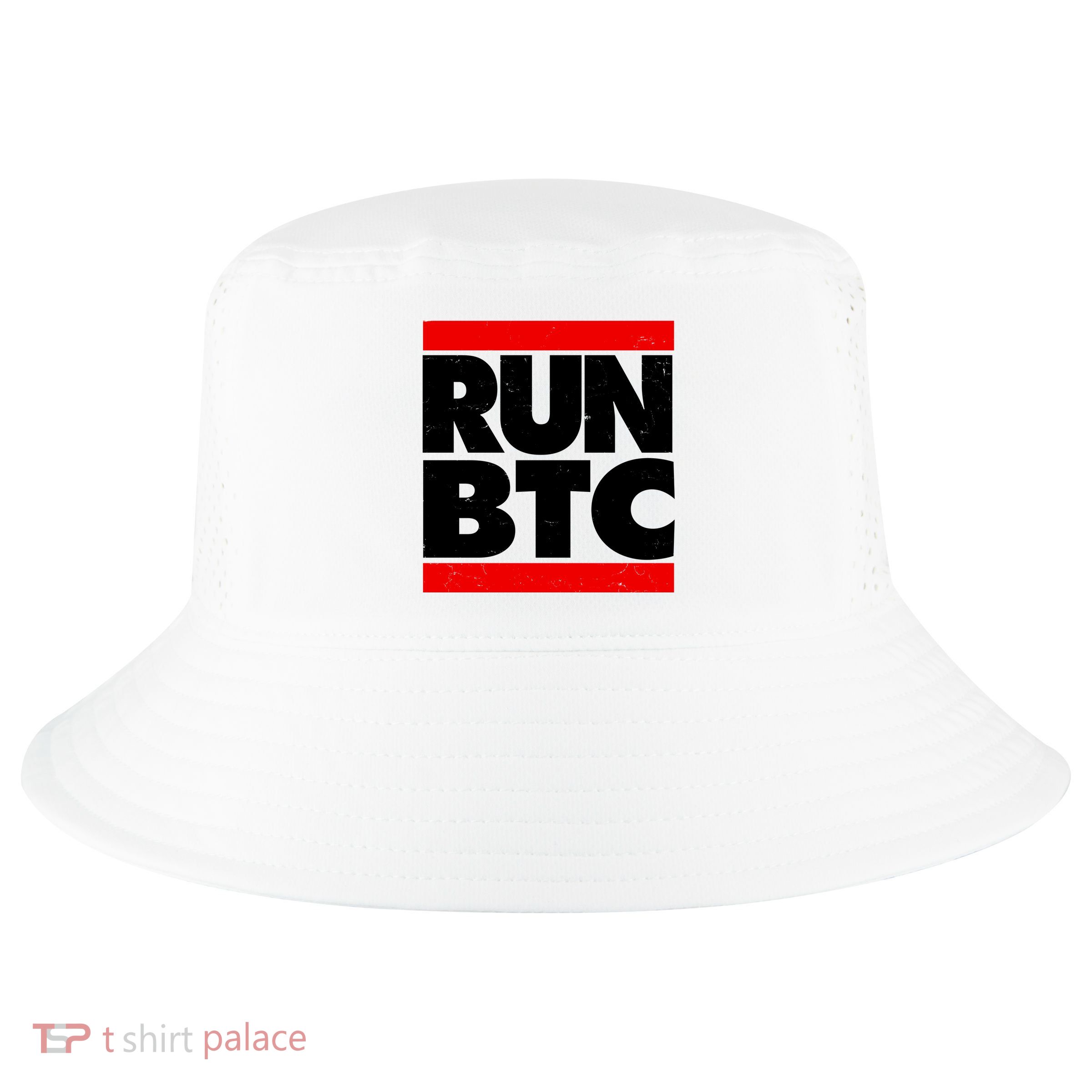 Funny Run BTC Bitcoin Logo Cool Comfort Performance Bucket Hat