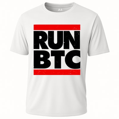 Funny Run BTC Bitcoin Logo Performance Shirt