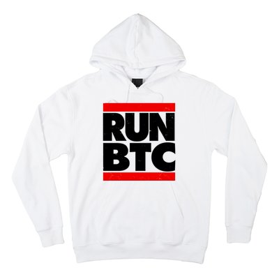 Funny Run BTC Bitcoin Logo Hoodie