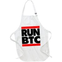Funny Run BTC Bitcoin Logo Apron