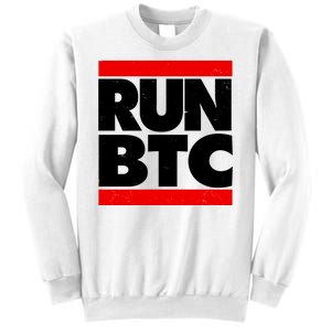 Funny Run BTC Bitcoin Logo Sweatshirt