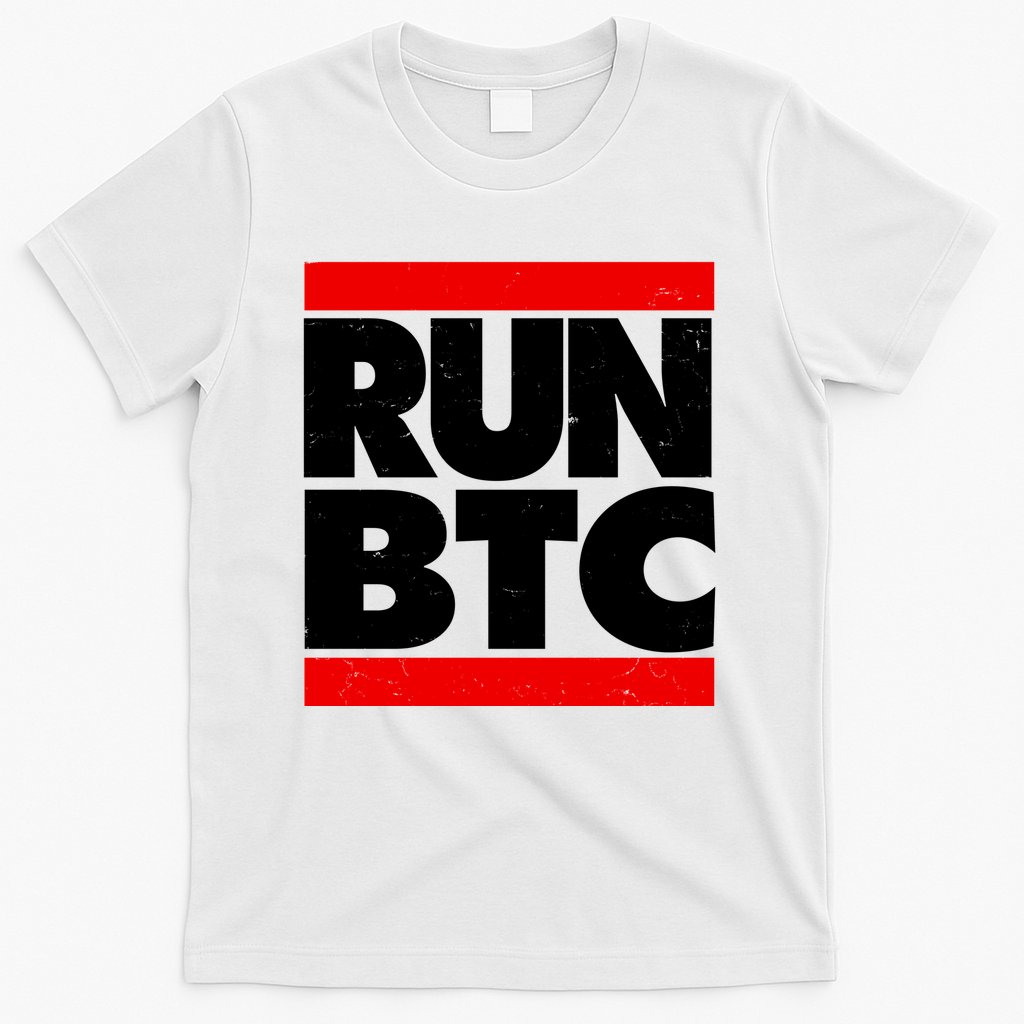 Funny Run BTC Bitcoin Logo T-Shirt
