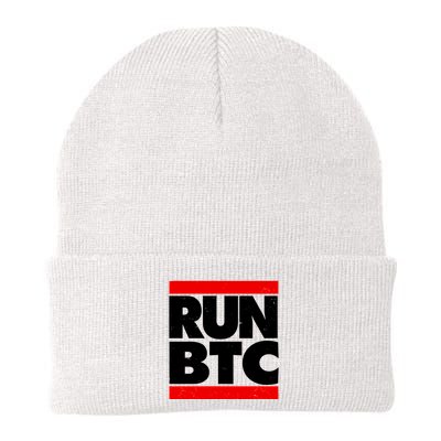 Funny Run BTC Bitcoin Logo Beanie