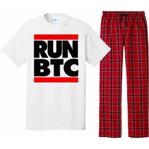 Funny Run BTC Bitcoin Logo Pajama Set