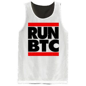 Funny Run BTC Bitcoin Logo Mesh Reversible Basketball Jersey Tank