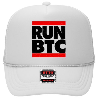 Funny Run BTC Bitcoin Logo Trucker Hat